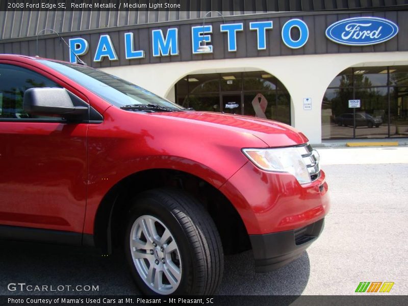 Redfire Metallic / Medium Light Stone 2008 Ford Edge SE