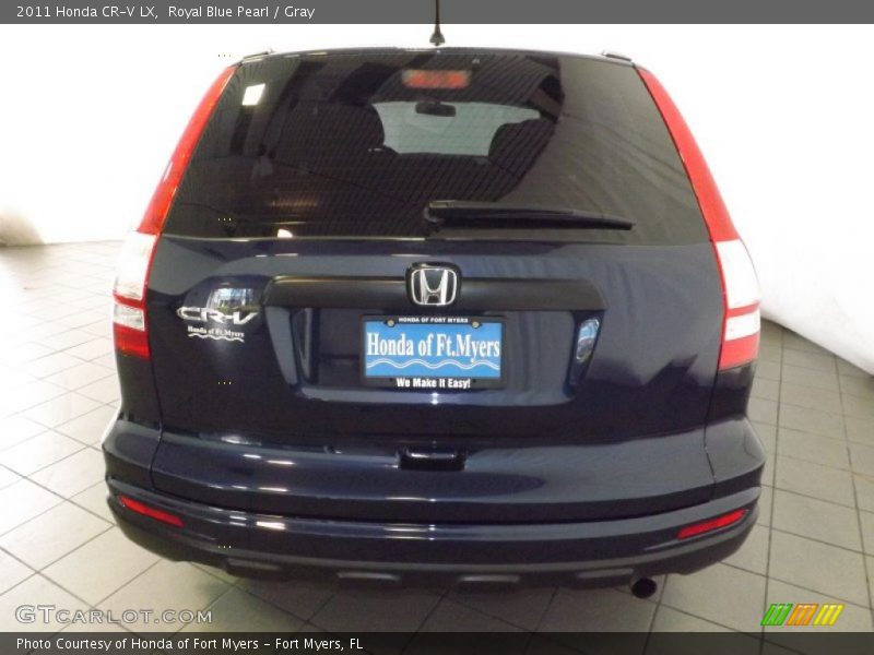 Royal Blue Pearl / Gray 2011 Honda CR-V LX