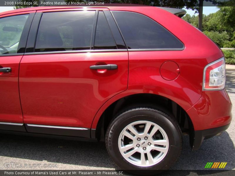 Redfire Metallic / Medium Light Stone 2008 Ford Edge SE