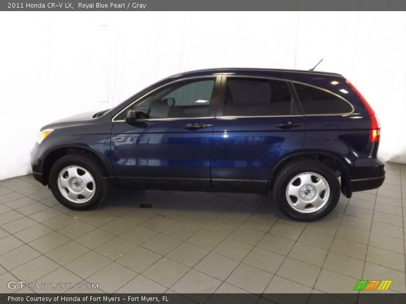 Royal Blue Pearl / Gray 2011 Honda CR-V LX