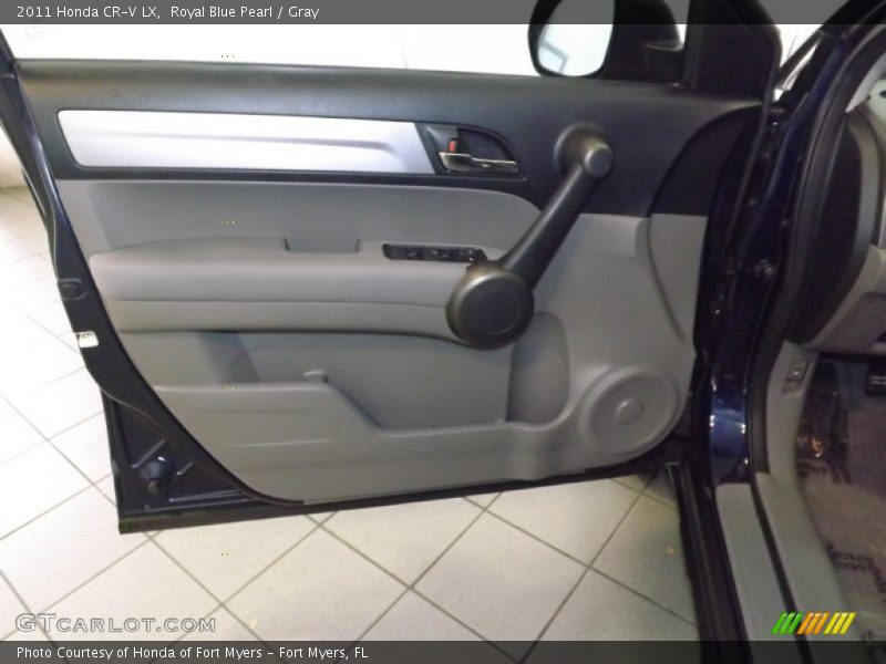 Royal Blue Pearl / Gray 2011 Honda CR-V LX