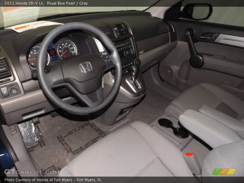 Royal Blue Pearl / Gray 2011 Honda CR-V LX