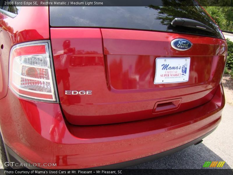 Redfire Metallic / Medium Light Stone 2008 Ford Edge SE