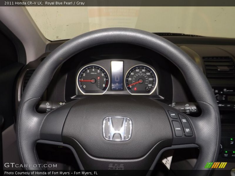 Royal Blue Pearl / Gray 2011 Honda CR-V LX