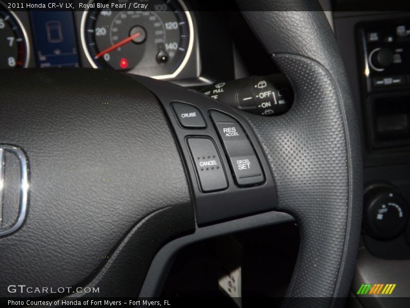 Royal Blue Pearl / Gray 2011 Honda CR-V LX