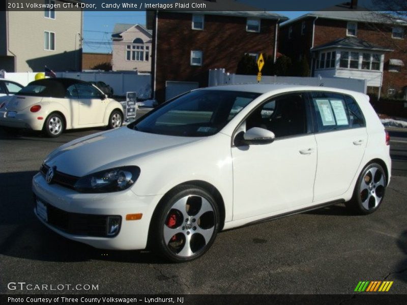 Candy White / Interlagos Plaid Cloth 2011 Volkswagen GTI 4 Door