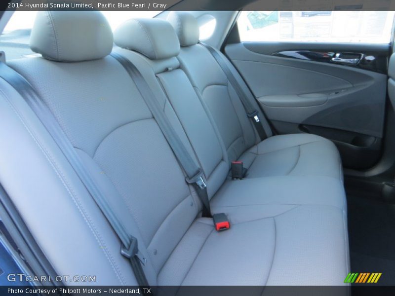 Pacific Blue Pearl / Gray 2014 Hyundai Sonata Limited