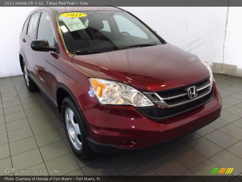 Tango Red Pearl / Gray 2011 Honda CR-V LX