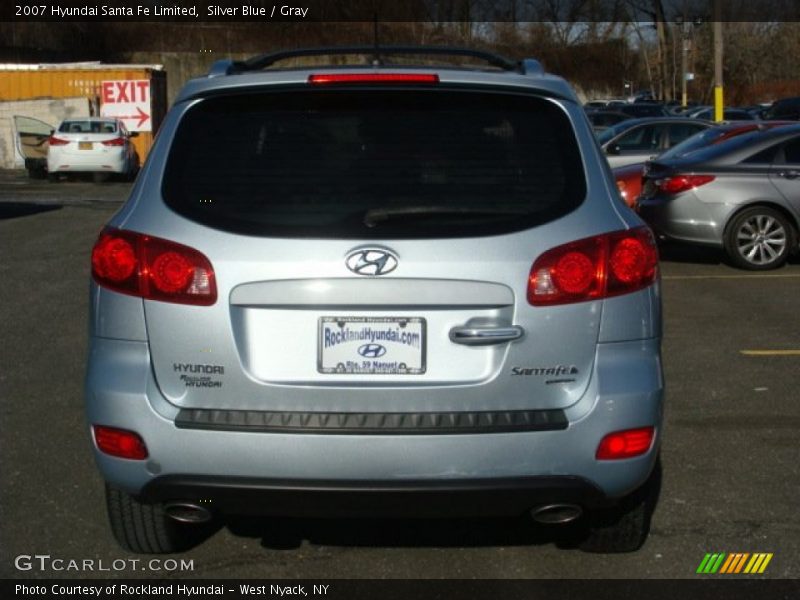 Silver Blue / Gray 2007 Hyundai Santa Fe Limited