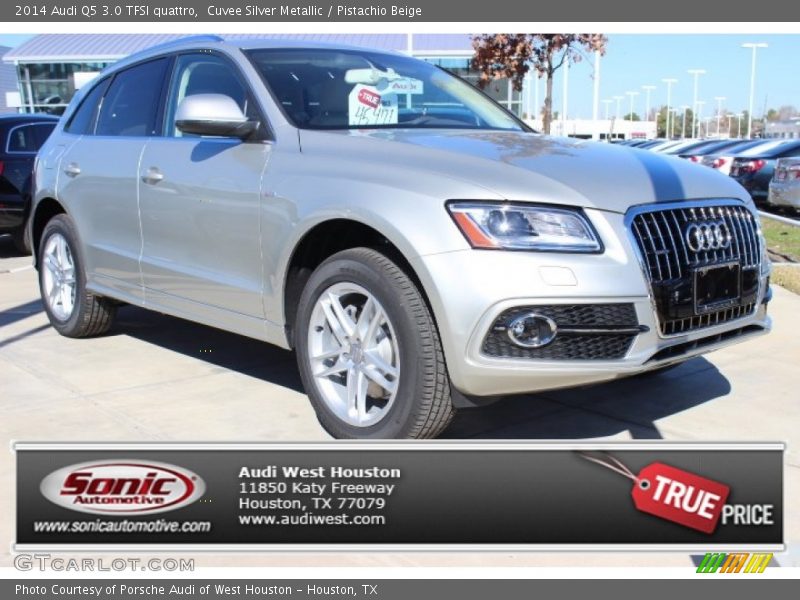 Cuvee Silver Metallic / Pistachio Beige 2014 Audi Q5 3.0 TFSI quattro