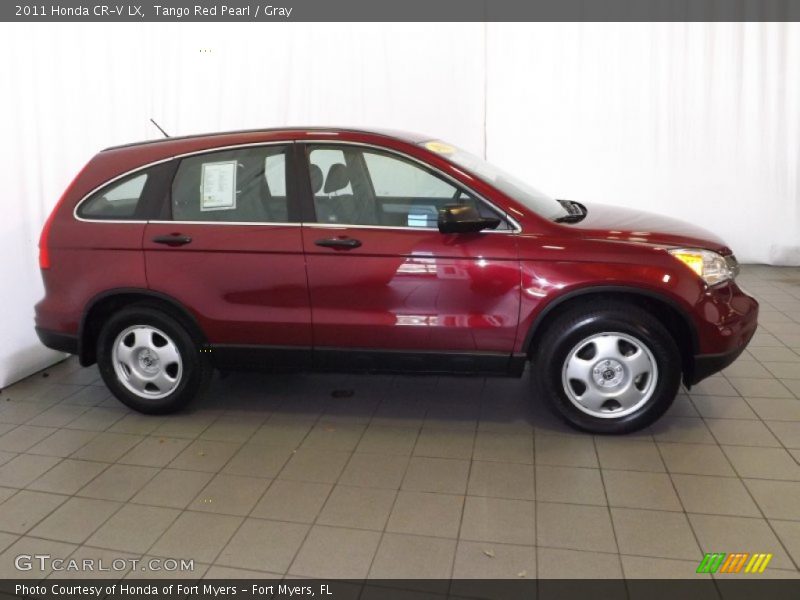 Tango Red Pearl / Gray 2011 Honda CR-V LX