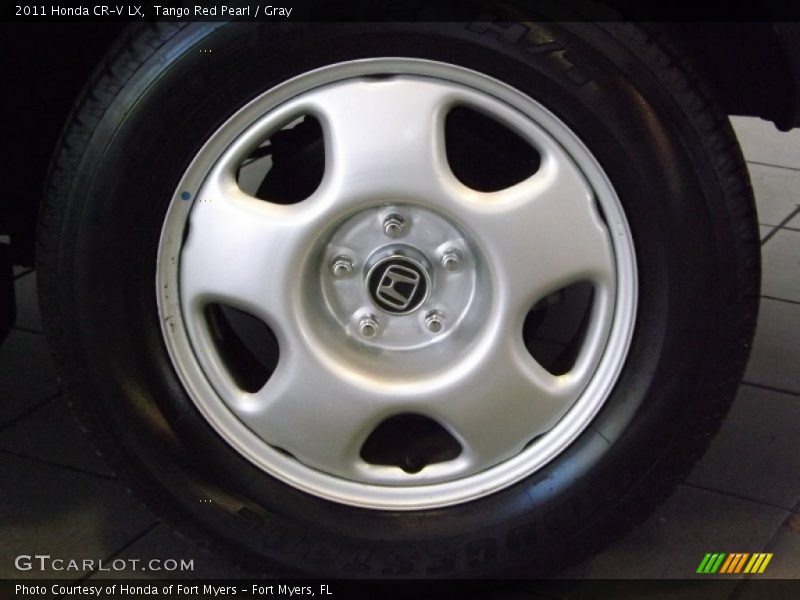 Tango Red Pearl / Gray 2011 Honda CR-V LX