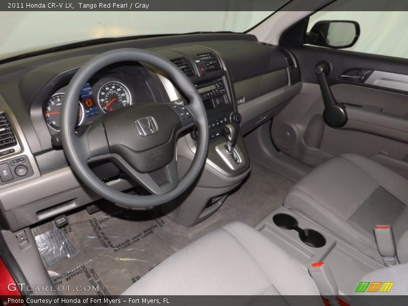 Tango Red Pearl / Gray 2011 Honda CR-V LX