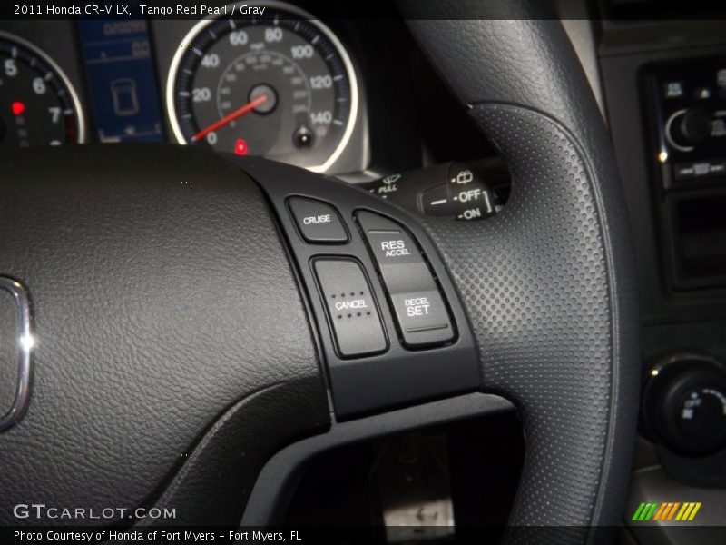 Tango Red Pearl / Gray 2011 Honda CR-V LX