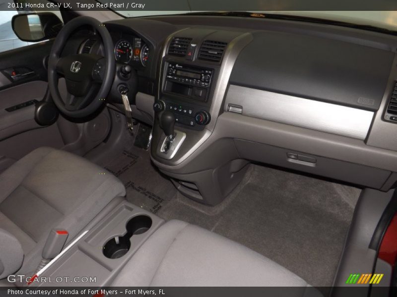 Tango Red Pearl / Gray 2011 Honda CR-V LX