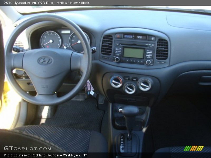 Mellow Yellow / Black 2010 Hyundai Accent GS 3 Door