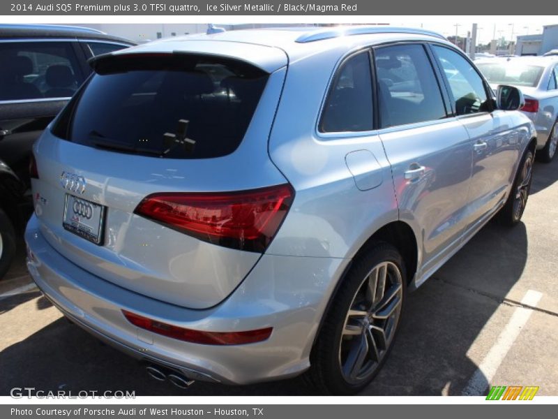 Ice Silver Metallic / Black/Magma Red 2014 Audi SQ5 Premium plus 3.0 TFSI quattro