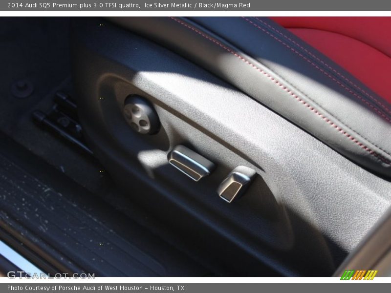 Ice Silver Metallic / Black/Magma Red 2014 Audi SQ5 Premium plus 3.0 TFSI quattro