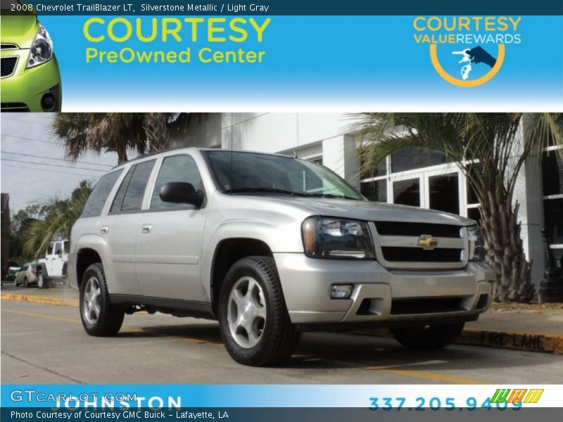 Silverstone Metallic / Light Gray 2008 Chevrolet TrailBlazer LT