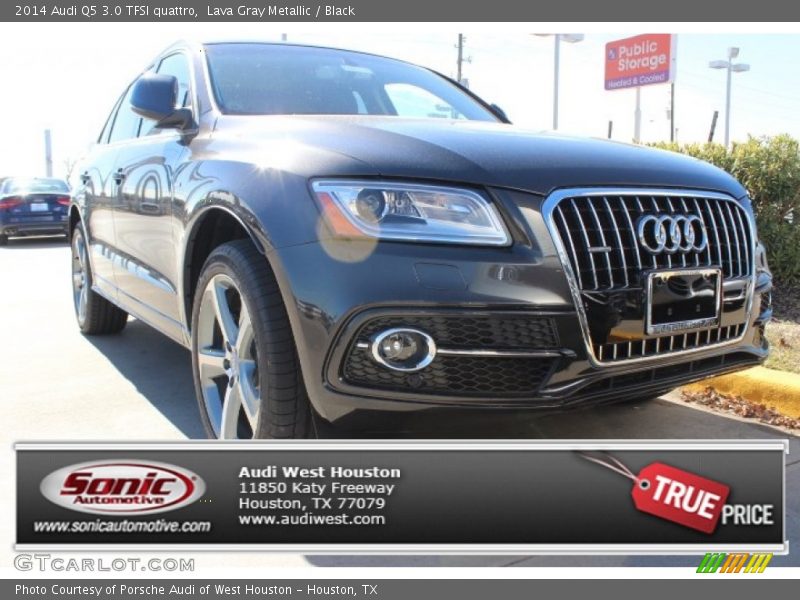 Lava Gray Metallic / Black 2014 Audi Q5 3.0 TFSI quattro