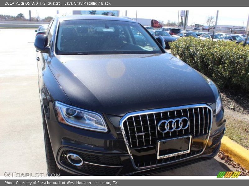 Lava Gray Metallic / Black 2014 Audi Q5 3.0 TFSI quattro