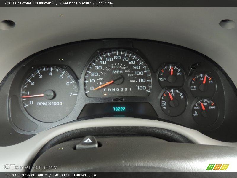 Silverstone Metallic / Light Gray 2008 Chevrolet TrailBlazer LT