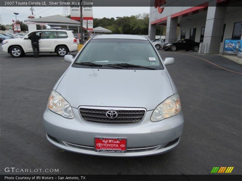 Silver Streak Mica / Stone 2007 Toyota Corolla LE