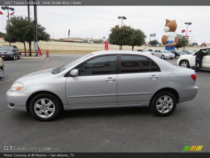 Silver Streak Mica / Stone 2007 Toyota Corolla LE