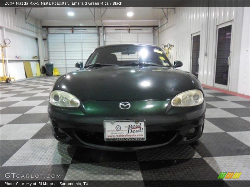 Emerald Green Mica / Black 2004 Mazda MX-5 Miata Roadster