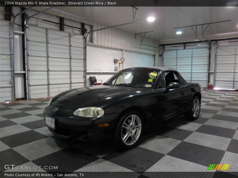 Emerald Green Mica / Black 2004 Mazda MX-5 Miata Roadster