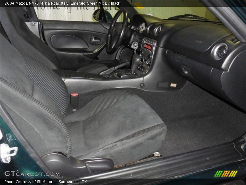 Emerald Green Mica / Black 2004 Mazda MX-5 Miata Roadster