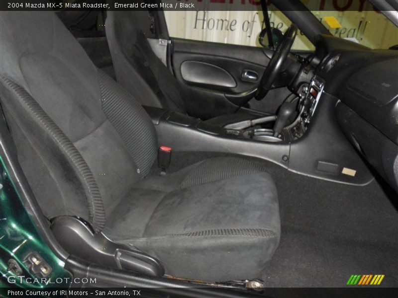Emerald Green Mica / Black 2004 Mazda MX-5 Miata Roadster