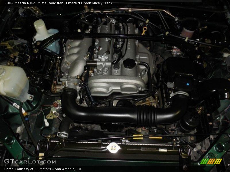 Emerald Green Mica / Black 2004 Mazda MX-5 Miata Roadster