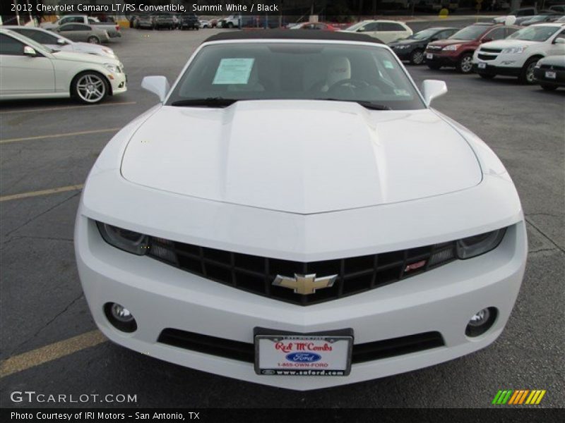 Summit White / Black 2012 Chevrolet Camaro LT/RS Convertible