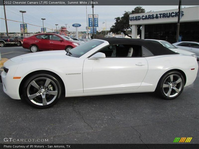 Summit White / Black 2012 Chevrolet Camaro LT/RS Convertible