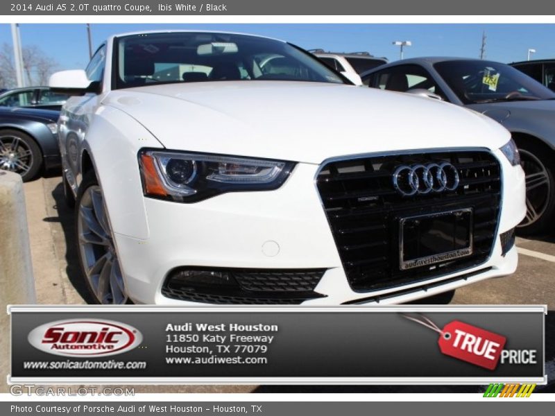 Ibis White / Black 2014 Audi A5 2.0T quattro Coupe