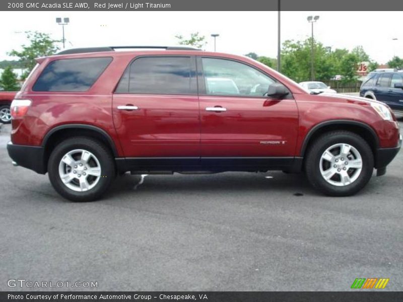 Red Jewel / Light Titanium 2008 GMC Acadia SLE AWD