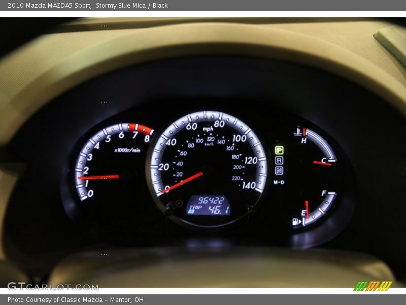 Stormy Blue Mica / Black 2010 Mazda MAZDA5 Sport