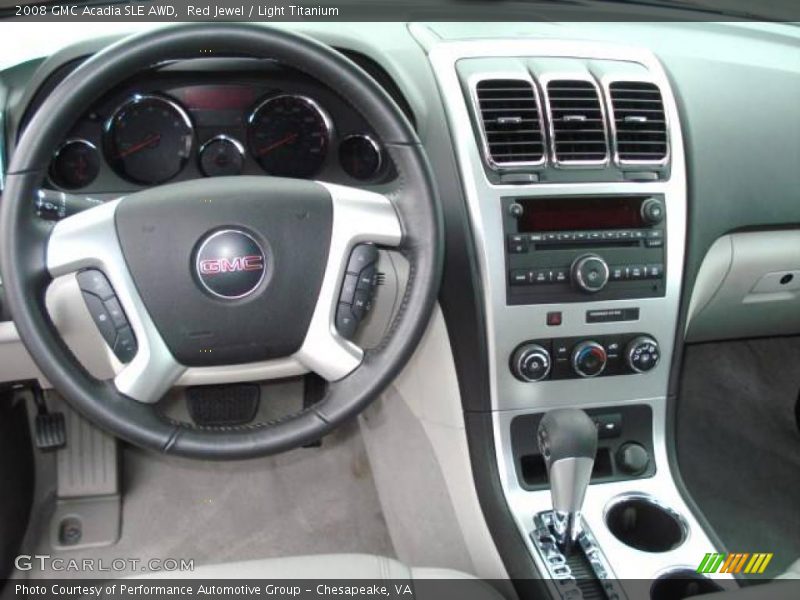 Red Jewel / Light Titanium 2008 GMC Acadia SLE AWD
