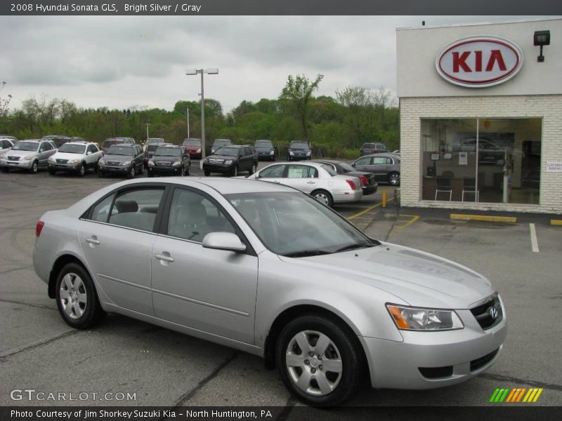 Bright Silver / Gray 2008 Hyundai Sonata GLS