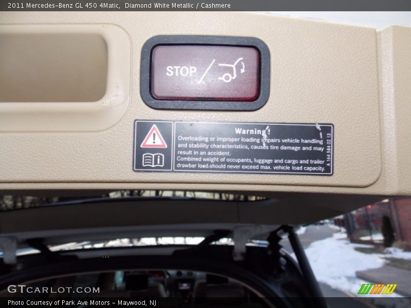 Diamond White Metallic / Cashmere 2011 Mercedes-Benz GL 450 4Matic