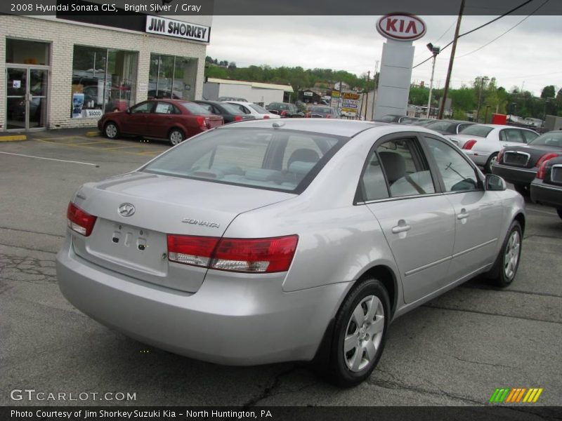 Bright Silver / Gray 2008 Hyundai Sonata GLS