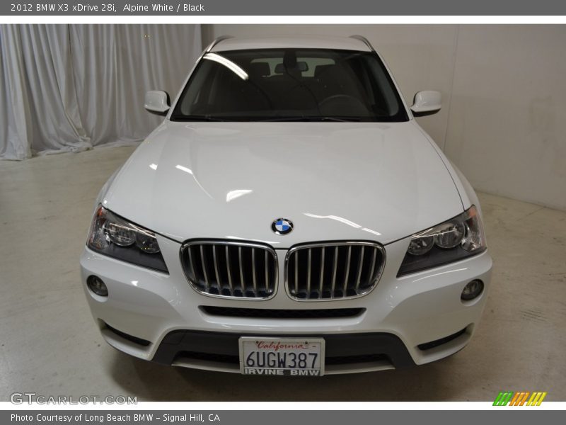 Alpine White / Black 2012 BMW X3 xDrive 28i