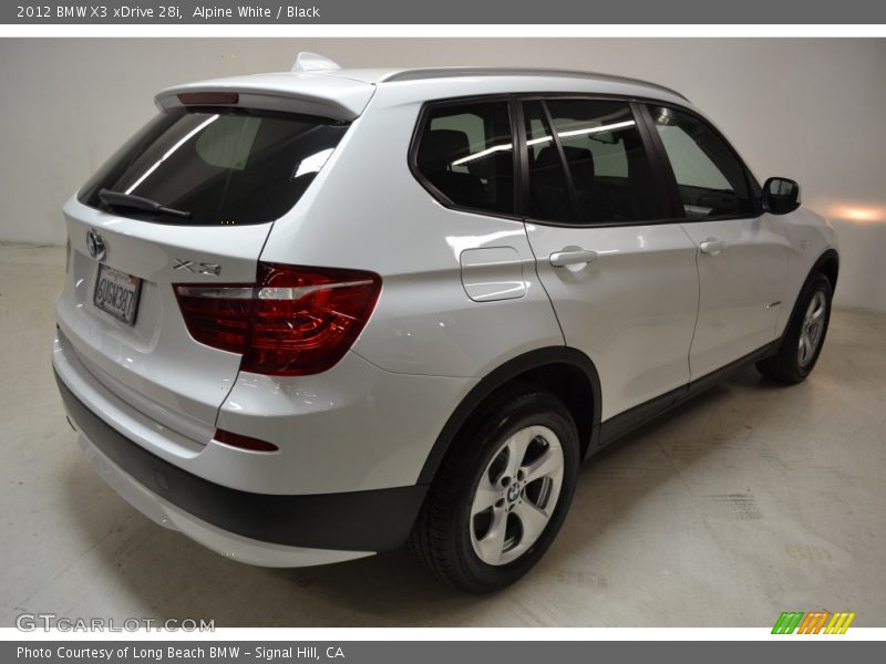 Alpine White / Black 2012 BMW X3 xDrive 28i