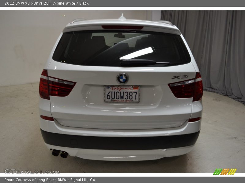 Alpine White / Black 2012 BMW X3 xDrive 28i