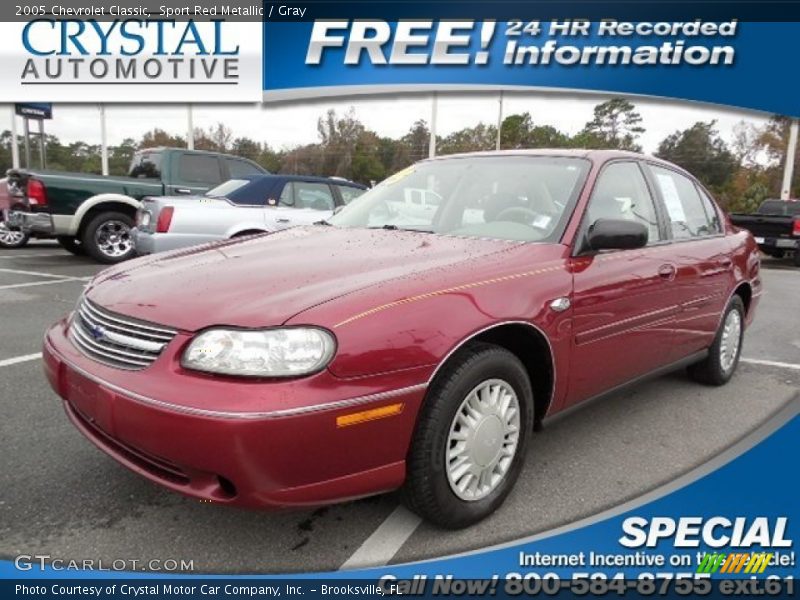 Sport Red Metallic / Gray 2005 Chevrolet Classic