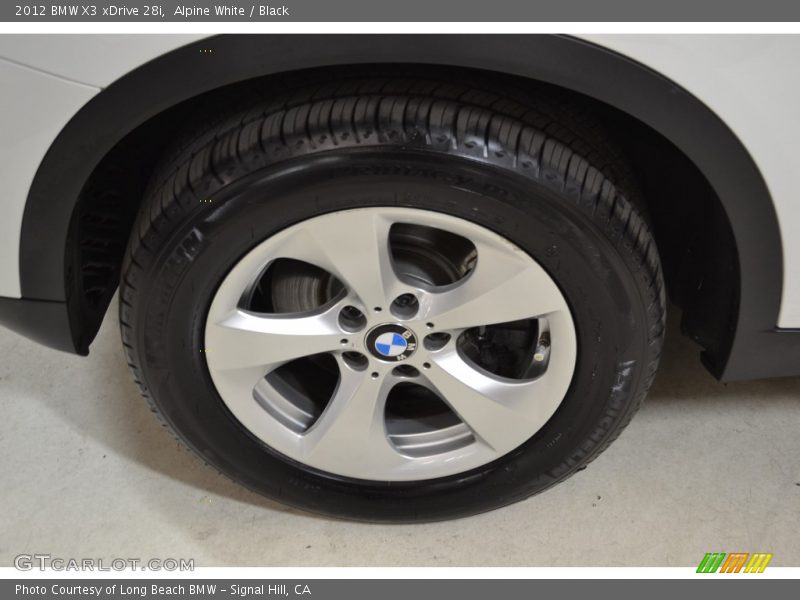 Alpine White / Black 2012 BMW X3 xDrive 28i