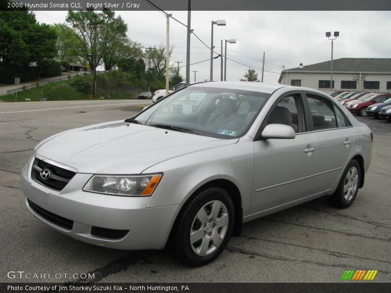 Bright Silver / Gray 2008 Hyundai Sonata GLS