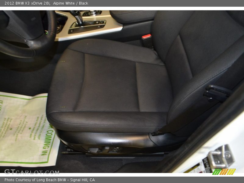 Alpine White / Black 2012 BMW X3 xDrive 28i