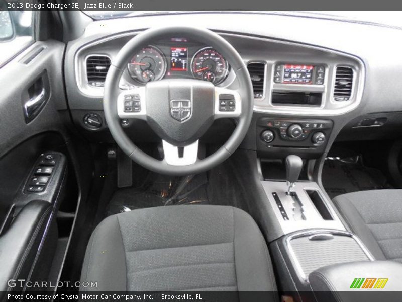 Jazz Blue / Black 2013 Dodge Charger SE